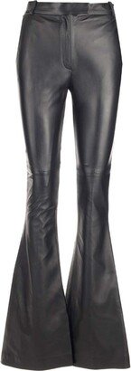 Piaf Flared Leather Trousers-AA