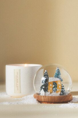 Monogram Snow Globe Woody Fresh Balsam & Cedarwood Ceramic Candle