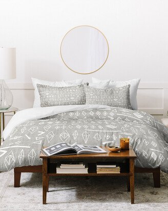 Iveta Abolina White Morning Duvet Cover Set