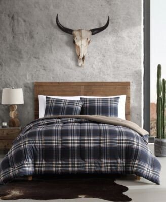 City Flats Plaid Reversible Duvet Cover Set