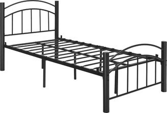 Twin Size Metal Bed Frame Platform Mattress Foundation W/Headboard Footboard