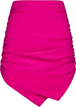 Hatty Ruched Low Rise Mini Skirt