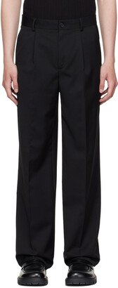 Black Wool Trousers