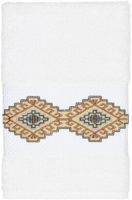 Gianna Embellished Hand Towel - White