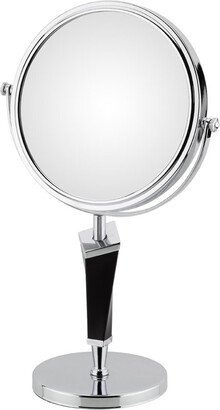 Aptations Inc Aptations 80735 5X & 1X Helix Mirror Free Standing, Chrome & Black