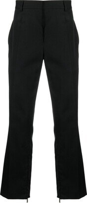 Straight-Leg Wool Trousers-BE