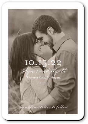 Save The Date Cards: Dreamy Moment Save The Date, White, Matte