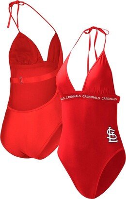 Women's G-iii 4Her by Carl Banks Red St. Louis Cardinals Full Count One-Piece Swimsuit