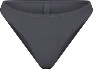 Signature Swim Mid Coverage Bottoms | Gunmetal