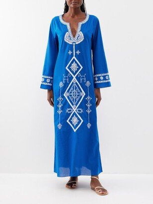 India Hand-embroidered Cotton Kaftan