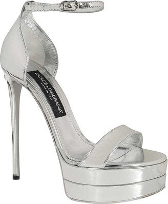 Metallic Platform Sandals