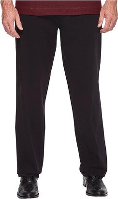 Big Tall Classic Fit Workday Khaki Smart 360 Flex Pants (Black) Men's Clothing