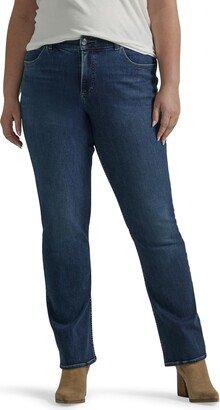 Women's Size Ultra Lux Comfort with Flex Motion Straight Leg Jean