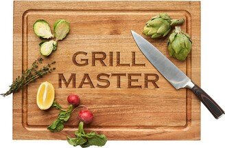 Maple Leaf At Home Grill Master Carv'd Acacia Carving Board & Chef's Knife