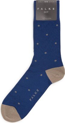 Cotton-Blend Polka-Dot Socks