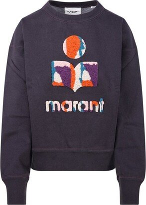 Mobyli Logo-Appliqué Crewneck Sweatshirt-AA