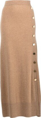 Minamoto cashmere midi skirt