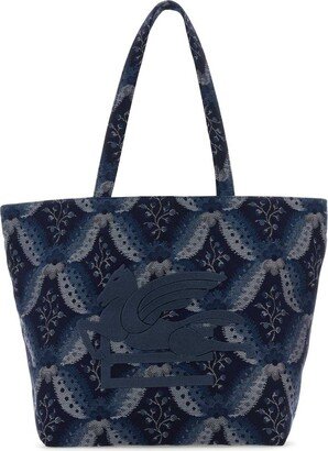 All-Over Floral-Printed Medium Tote Bag