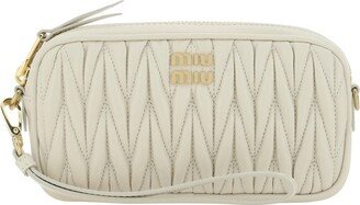 Logo Patch Zipped Clutch Bag-AA