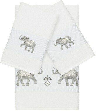 Quinn 3-Piece Embellished Towel - White