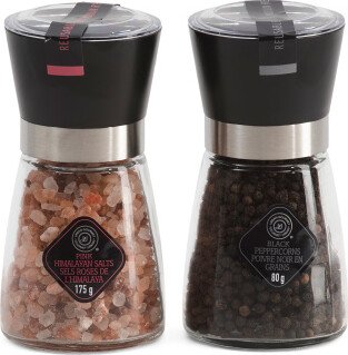 Himalayan Salt And Peppercorn Grinders