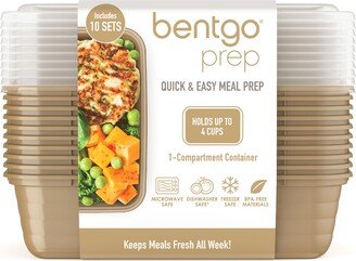 BentGo 1 Compartment Prep Container Gold Pkg/10