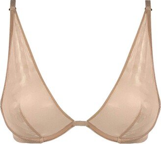 Nokaya I.d. Line Deep Plunge Underwired Soft Bra - Soft Sand