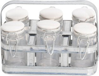 7pc Spice Jar Rack