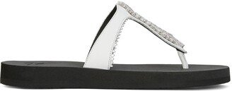 Orsola crystal-embellished flip-flops