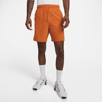Men's Unlimited Dri-FIT 7 Unlined Versatile Shorts in Orange