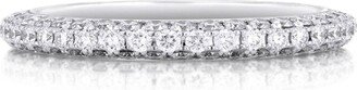 De Beers Jewellers White Gold Darling Half Pavé Eternity Ring