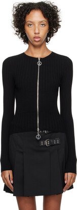 Black Zip Cardigan-AB