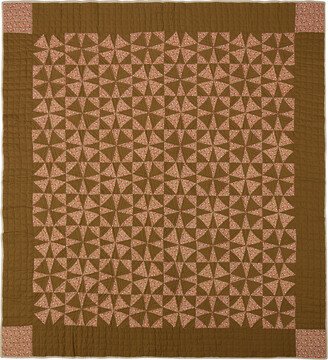 Brown & Pink Kaleidoscope Quilt