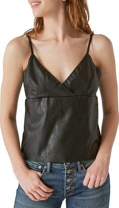 Faux Leather Camisole-AA