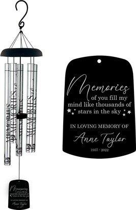 Memories Wind Chime | Personalized Memorial Sympathy Gift in Memory Of Like Stars