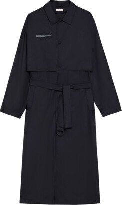 Recycled Nylon Trench Coat — black XS