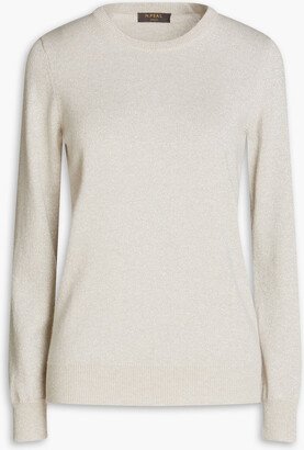 Metallic cashmere sweater