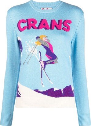 Ski Queen crew-neck jumper