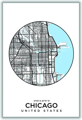 Stanley Print House Map Of Chicago