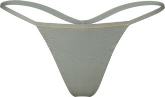 Cotton Jersey T-String Thong | Mineral