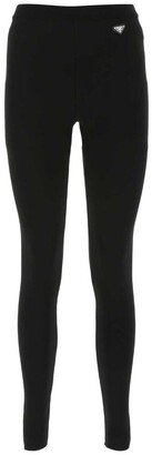 Logo Plaque High Waist Leggings