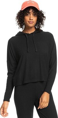 Hang Five Cozy Pullover Top (Anthracite) Women's Clothing