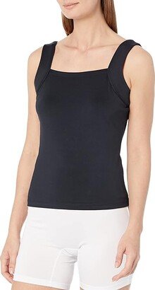 Tail Activewear Cato Square Neck Tennis Tank (Onyx) Women's Clothing