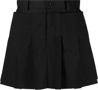 Pleat-Detail Shorts-AC