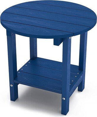 All Weather HIPS Outdoor 2-Tier Outdoor Side Tables Adirondack Tables