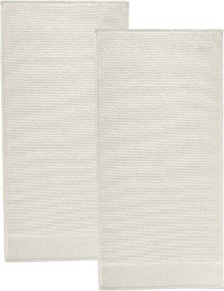 2pc Incanto Turkish Cotton Bath Mat Set Off White