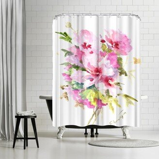 71 x 74 Shower Curtain, Rose Of Sharon by Suren Nersisyan