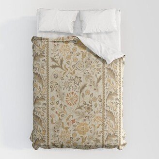 William Morris Vintage Wilhelmina Weave Lethaby Linen Cream Comforter