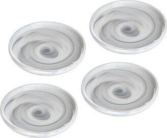 Agate Ware Swirl Design Stoneware Salad Plate Set of 4 - Set of 4