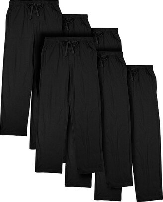 Men's 6pk Black Sleep Pajama Pants -Medium